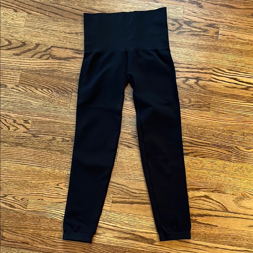 Spanx High- Waisted/Waist- Forming Black Leggings